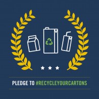 Pledge to recycle your carton graphic