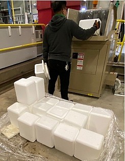 Styrofoam coolers for recycling photo