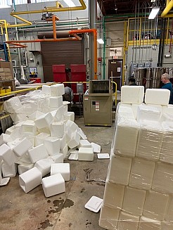 extruded polystyrene post-recycling photo