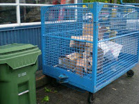 cardboard recycling cage photo