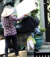Cardboard, plastic recycling, & trash management in Ho Chi Minh City photo