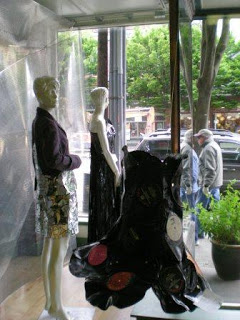 display of clothing made from recycled materials Washington state photo